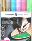 Schneider Paint-It 320 akryylimaalikynät 4 mm, pastelli
