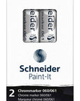 Schneider Paint-It 060 ja 061 kromimerkintäkynät 0,8 ja 2 mm