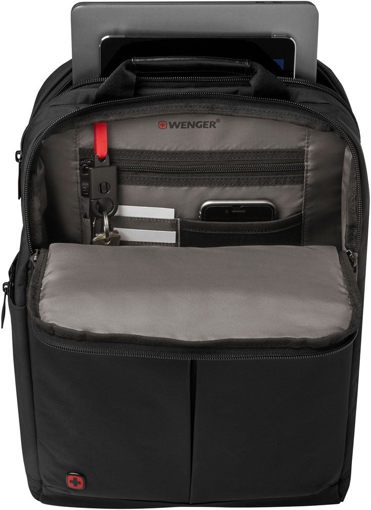 Wenger, Reload 16'' Laptop Backpack with Tablet Pocket, Black