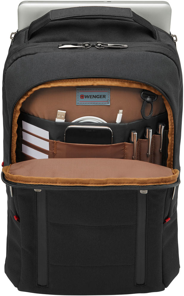 Wenger, City Traveler Carry-On 16'' Backpack with Tablet Pocket, Black