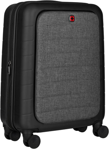 Wenger, Syntry Carry-On Case with Laptop Compartment, Black/Heather Grey