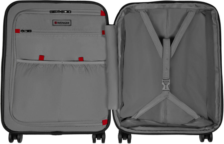 Wenger, Syntry Carry-On Case with Laptop Compartment, Black/Heather Grey