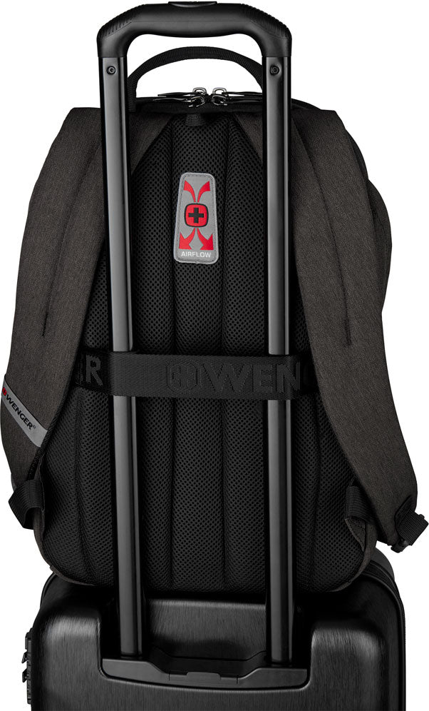 Wenger, MX Light 16” Laptop Backpack with Tablet Pocket, Heather Grey