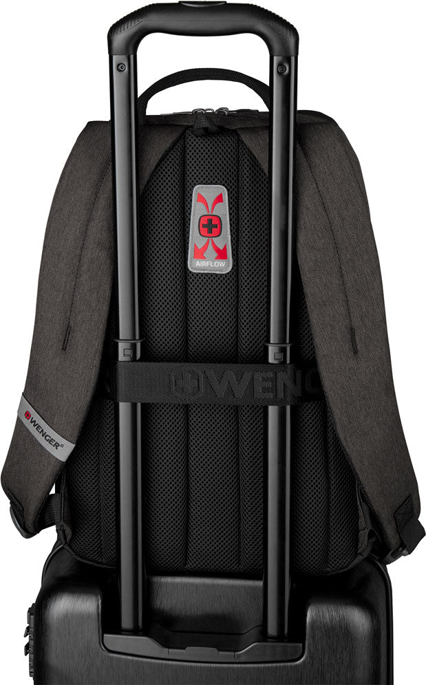 Wenger, MX Reload 14” Laptop Backpack with Tablet Pocket, Heather Grey