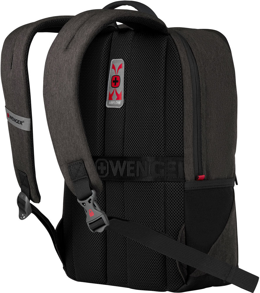 Wenger, MX Reload 14” Laptop Backpack with Tablet Pocket, Heather Grey