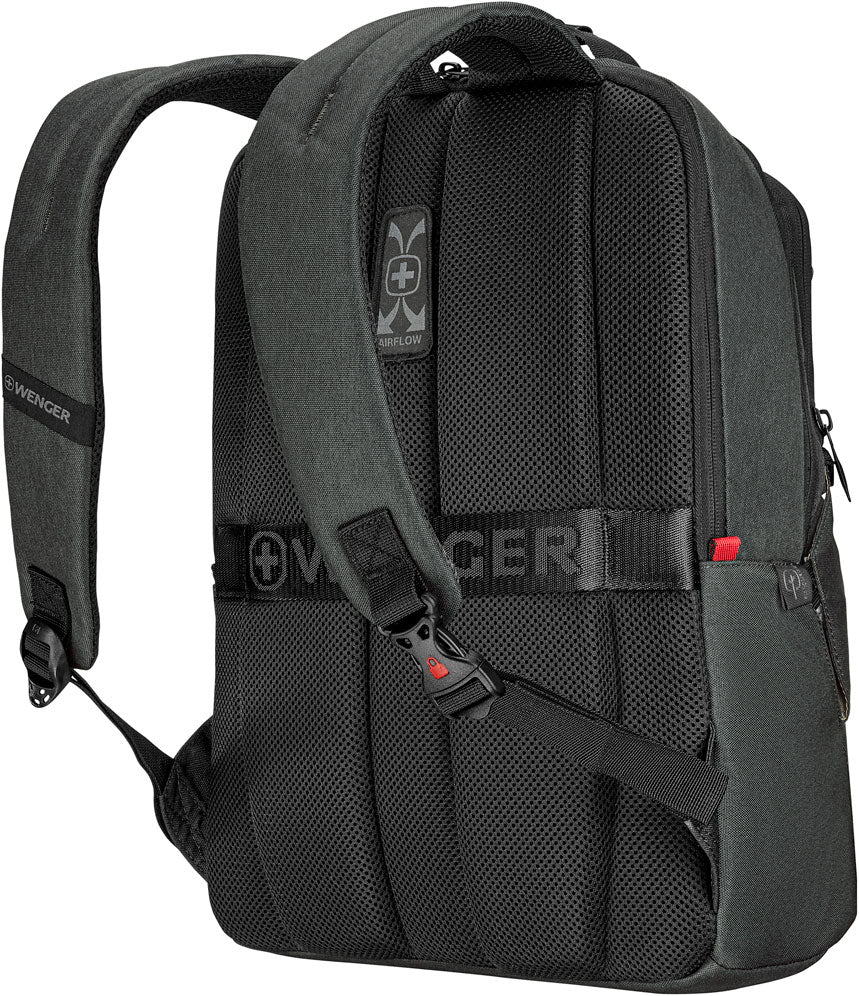 Wenger, MX ECO Professional 16'' Laptop Backpack with Tablet Pocket, Charcoal