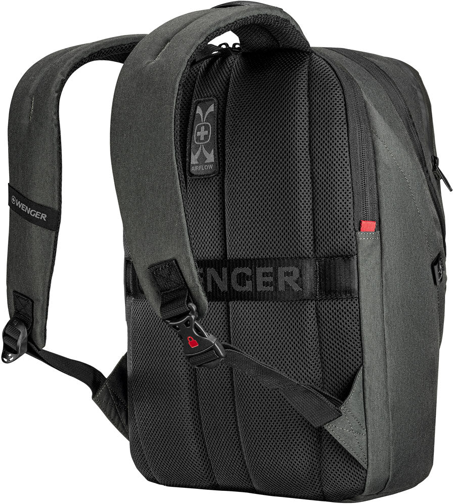 Wenger, MX ECO Light 16'' Laptop Backpack with Tablet Pocket, Charcoal