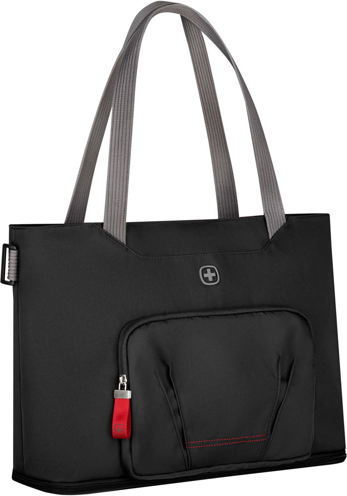 Wenger, Motion Deluxe Tote 15,6'' Laptop Tote with Tablet Pocket, Chic Black