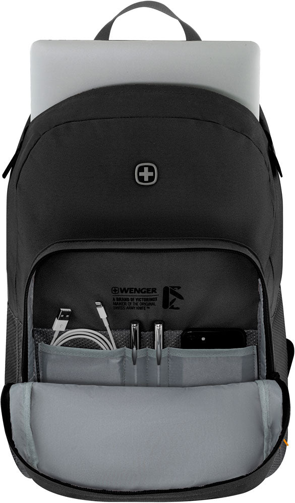 Wenger, Crango 16'' Laptop Backpack, Gravity Black