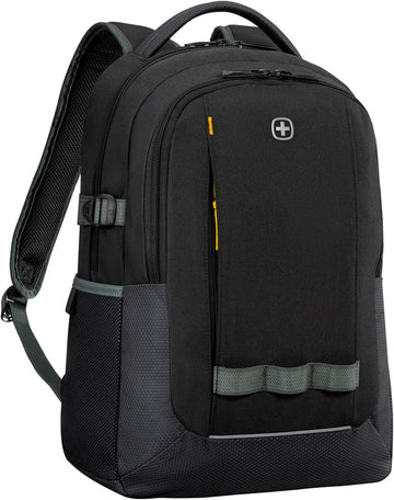 Wenger, Ryde 16'' Laptop Backpack with Tablet Pocket, Gravity Black