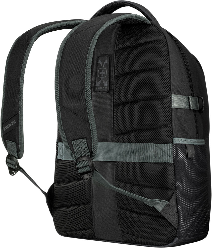 Wenger, Ryde 16'' Laptop Backpack with Tablet Pocket, Gravity Black