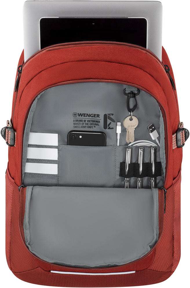 Wenger, Ryde 16'' Laptop Backpack with Tablet Pocket, Lava