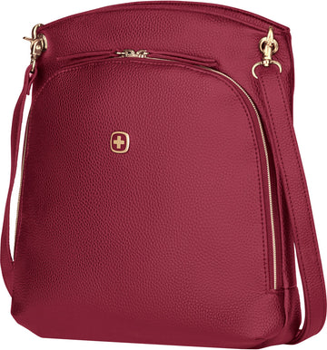 Wenger, LeaSophie Crossbody Tote with Tablet Pocket, rumba red